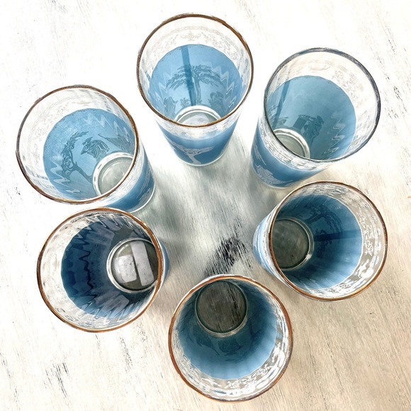 Vintage JasperWare Highball Glasses - Picture 3 of 3